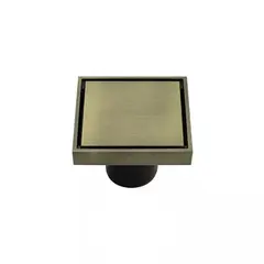 Трап из нержавеющей стали BAIYI SFD-042 304 GOLD MATT 100x100