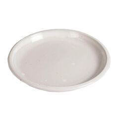სადგამი ქოთნის Mega Collections Glazed Saucer White D23H3