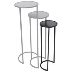 სადგამი ყვავილის ქოთნის Mega Collections Eton Plantstand Round Black D23H67