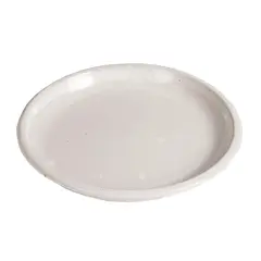 სადგამი ქოთნის Mega Collections Glazed Saucer White D20H2,5