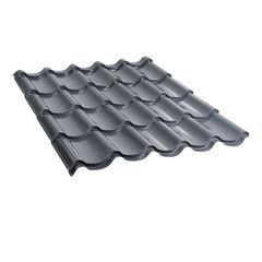Metal tile 0.45x1180x2000 mm 2.36 m² gray