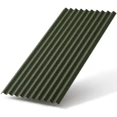 Шифер битумный Onduline Zigana 97x200 см зеленый