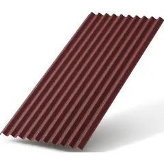 Шифер битумный Onduline Zigana 97x200 см красный