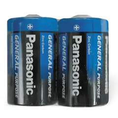 Battery Zinc-carbon Panasonic General Purpose R20 D 2 pcs.