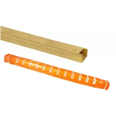 Cable channel TDM SQ0402-0601 12x12mm 2m 3D yellow pine