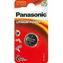 ლითიუმის ელემენტი Panasonic CR2025 3V