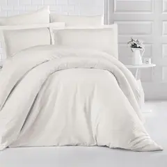 თეთრეულის კომპლექტი თეთრი 160x220 სმ