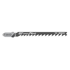 Jigsaw blade for wood Bosch T 244 D 100 mm 5 pcs (2608630058)