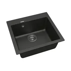 Кухонная мойка черная Vankor Orman Black OMP 01.49