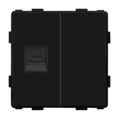 როზეტი ჩარჩოს გარეშე Socket Style 1 CAT6 RJ45 Internet შავი