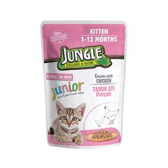 Корм мокрый для котят Jungle курица 100гр