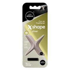 Flavoring Aroma Car Xshape Polymer Silver 8 gr