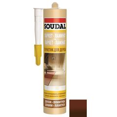 Parquet sealant Soudal 300 ml mahogany