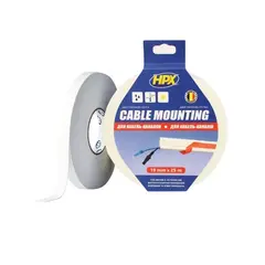 Скотч двусторонний HPX DSW1925 19 мм х 25 м белый