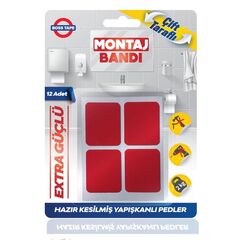Скотч двухсторонний влагоустойчивый Boss Tape 25x30 мм 12 шт