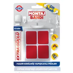 წებოვანი ლენტი ორმხრივი ნესტგამძლე Boss Tape 25x30 მმ 12 ც