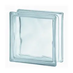 Glass block INVESTMENT CLEAR WAVE 19x19x8