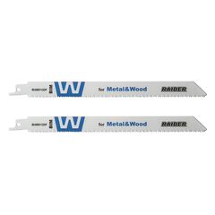 Reciprocating saw blade for metal and wood Raider RD-BIMS1122VF 225 X 0.9 (1.8-2.6) mm 2 pcs