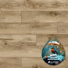 Ламинат водостойкий Classen Ambience Aqua Protect 53689 4V AC5/33 Дуб Sabi 1285x158x10 мм
