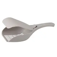 ნიჩაბი კატის ტუალეტის თავსახურით Flamingo LIDO 10x26x5სმ