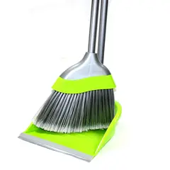 Set of broom and dustpan Aleana Evro olive gray