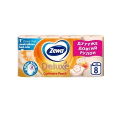 Туалетная бумага Zewa Deluxe 3слоя 8 шт персик