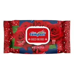 Wet wipes Compact Red Rose 100 pcs