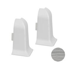 Наружный угол для плинтуса VOX PVC Esquero E-620 дуб светло-серый 2 шт.