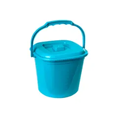 Ведро Aleana Smart с крышкой 6л Бирюзовый