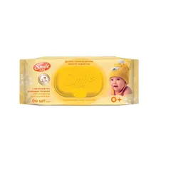 Влажные салфетки Smile экстракт ромашки и алоэ
