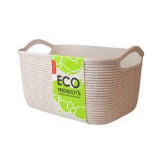 კალათა Aleana Jute M თეთრი ვარდი