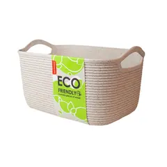 Basket Aleana Jute M white rose