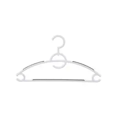 Plastic clothes hanger with silicone PLAST ART 430 3pcs