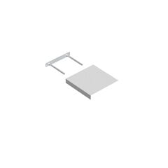 Shelf with hidden fastening white VELANO 65050 235x235 mm