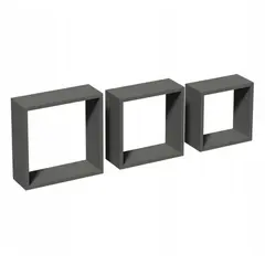 Shelf set gray square Velano FSS 100 3 pcs