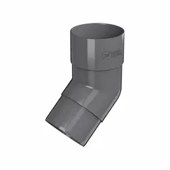 Колено трубы Technonicol 125/82 PVC 135° серый