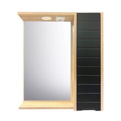 Cabinet with mirror Denko Mostar 70 Anthracite Grey/Sonoma LED