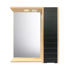 Cabinet with mirror Denko Mostar 70 Anthracite Grey/Sonoma LED