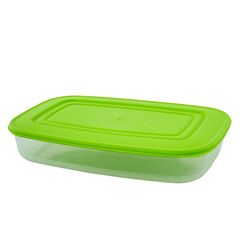 Контейнер Aleana для продуктов прямоугольный 1,5 л Прозрачный/Оливковый