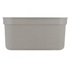 Storage basket with lid Rotho DECO 5L cappuccino