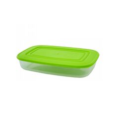 Контейнер для продуктов прямоугольный 2,5 л прозрачный/зеленый