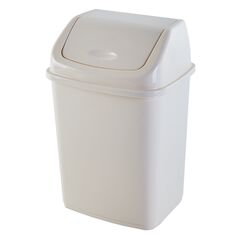 Trash can Aleana 10 l white rose