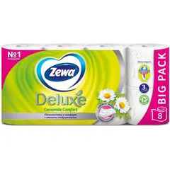 ტუალეტის ქაღალდი Zewa Deluxe გვირილა 8 ც
