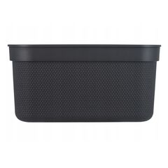 Storage basket with lid Rotho DECO 5L black