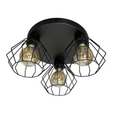 Ceiling lamp LUMINEX Leti 3 E27 metal black diamond 083