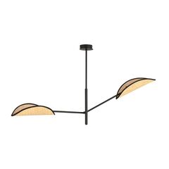 Люстра EMIBIG VENE 2 E14 2x MAX 40W черный ротанг