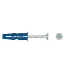 Universal dowel Koelner Blue 8 mm with screw 4.5x35 mm 100 pcs -08+435
