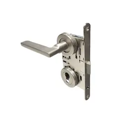 Set handle and lock Besa AGB 102490+102497+100527+102473 silver