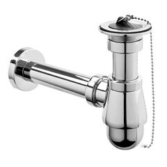 Washbasin siphon MCALPINE 220/255M Chrome