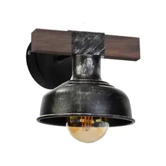 Wall lamp Milagro FARO MLP6241 1 E27 black wood